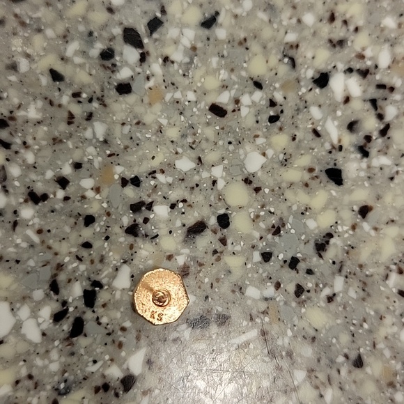 Kendra Scott Rose Gold Glitter Hexagon Druzy Stud Earrings - Picture 7 of 8